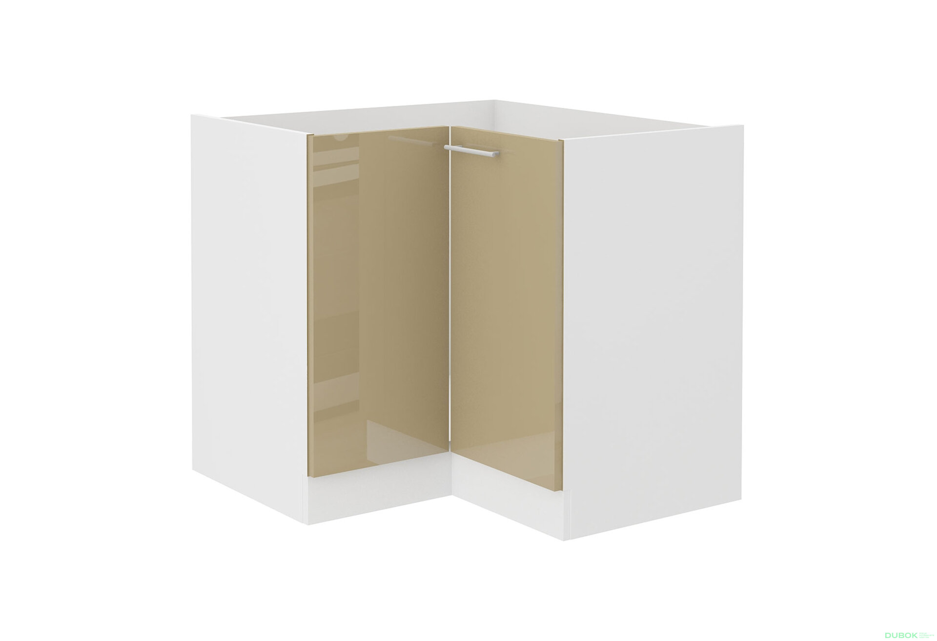 Obrázek 4718 - Kuchyňská sestava 2.1x2.6 m Lara bílý / cappuccino lesk