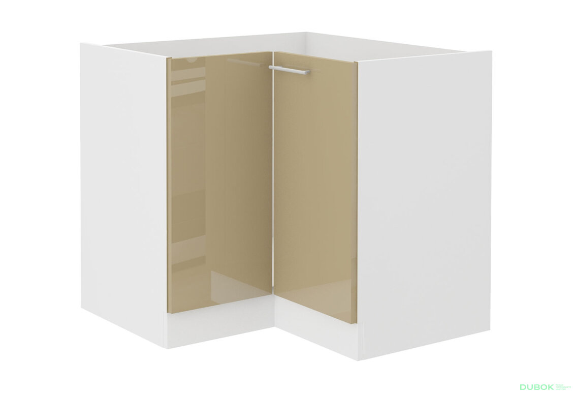 Obrázek 4718 - Kuchyňská sestava 2.1x2.6 m Lara bílý / cappuccino lesk