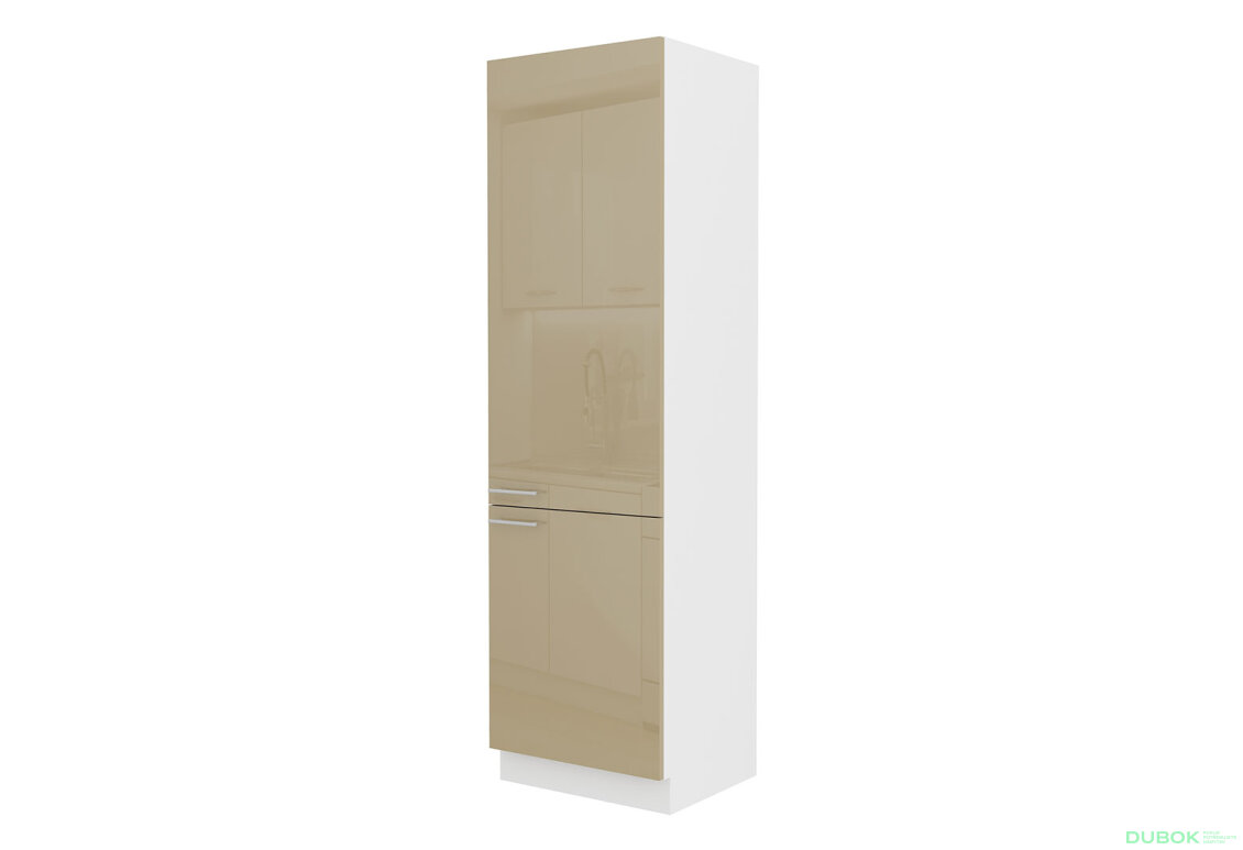 Obrázek 4737 - Kuchyňská sestava 3.0 m Lara bílý / cappuccino lesk