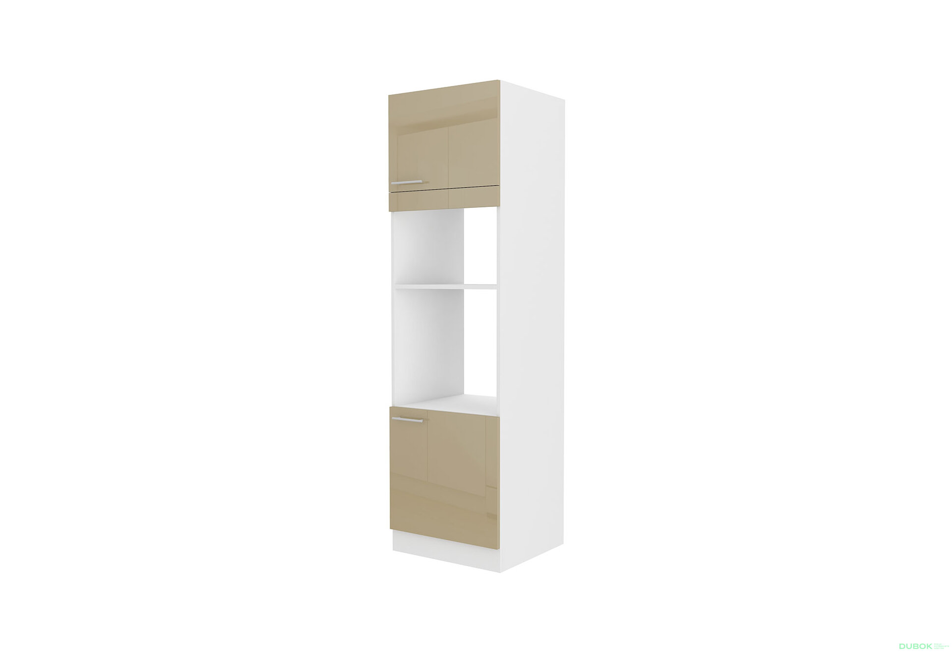 Obrázek 4739 - Kuchyňská sestava 2.2x3.7 m Lara bílý / cappuccino lesk