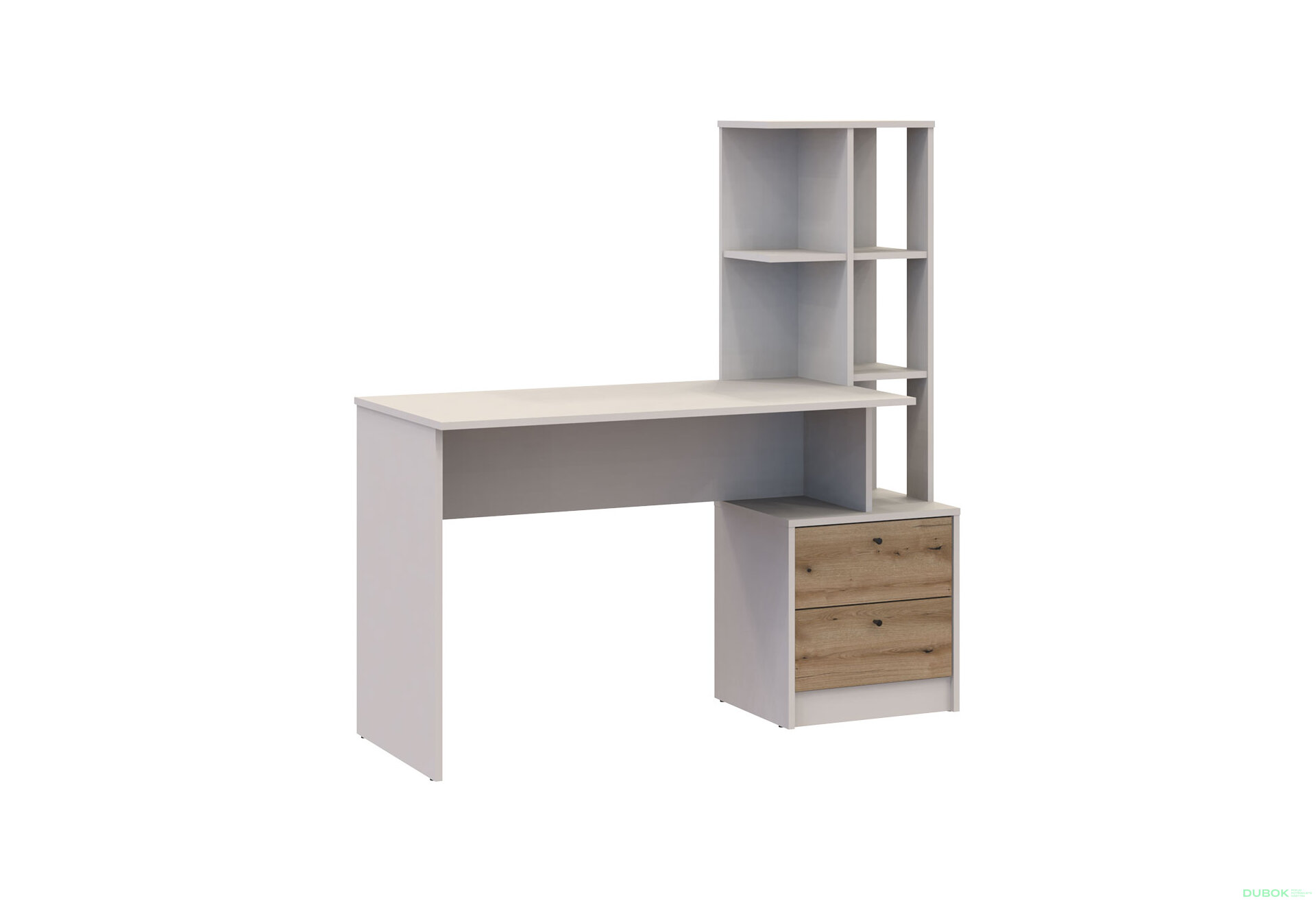 Obrázek 3 - Psací stůl T7 kašmír / dub evoke 136x55x138