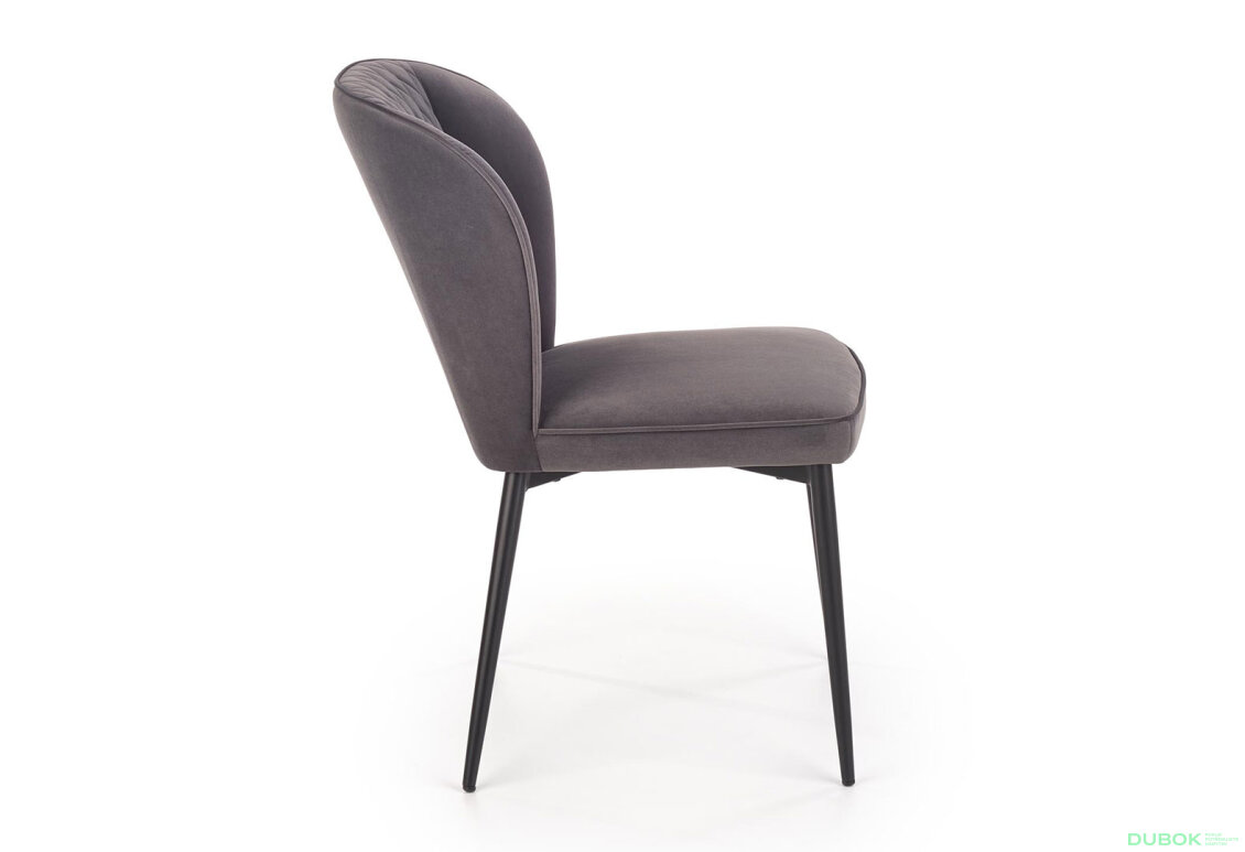 Obrázek 4 - Židle K399 černý kov / látka popel