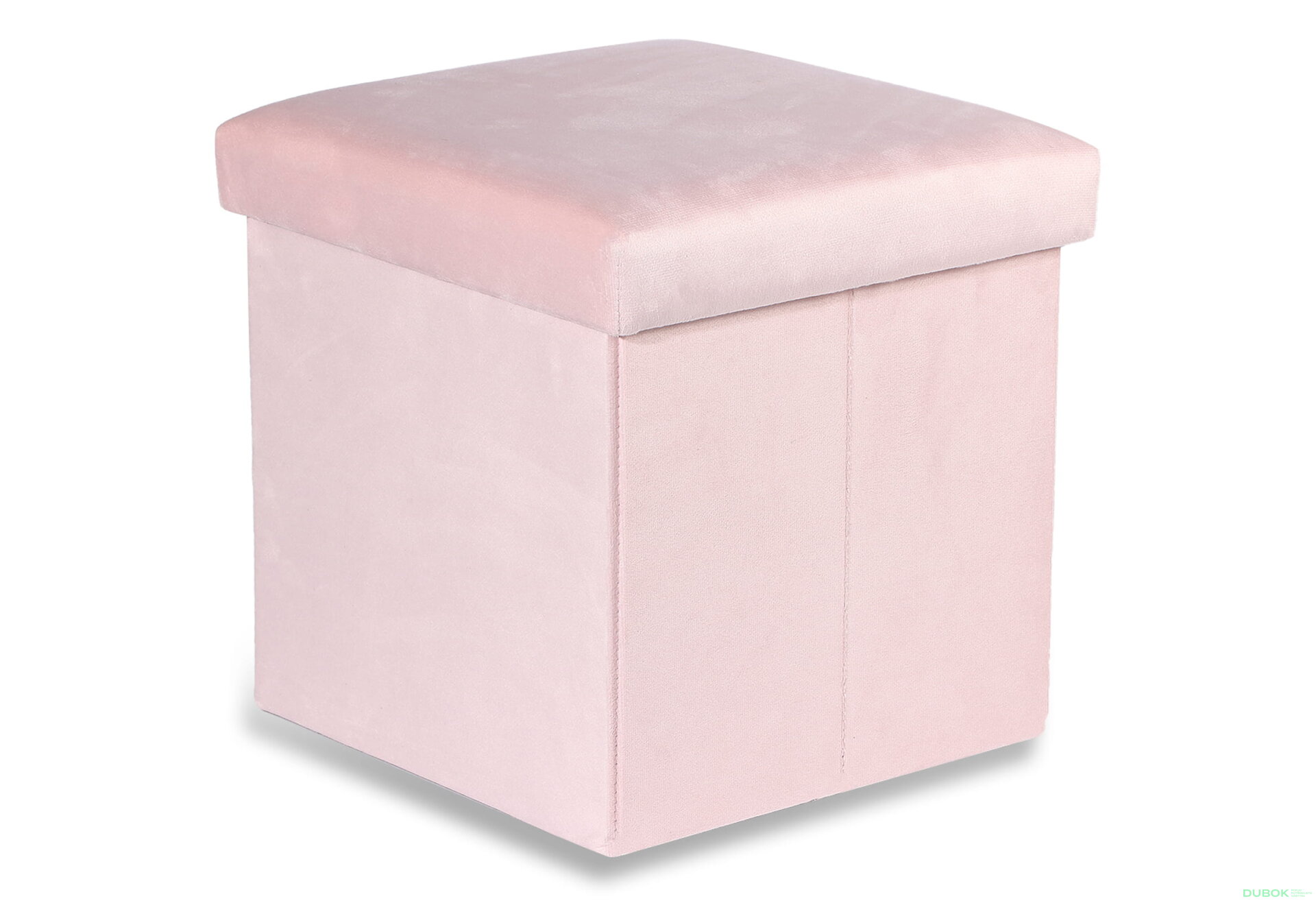 Obrázek 1 - Puf skládací M - 30x30x30 cm samet růžový
