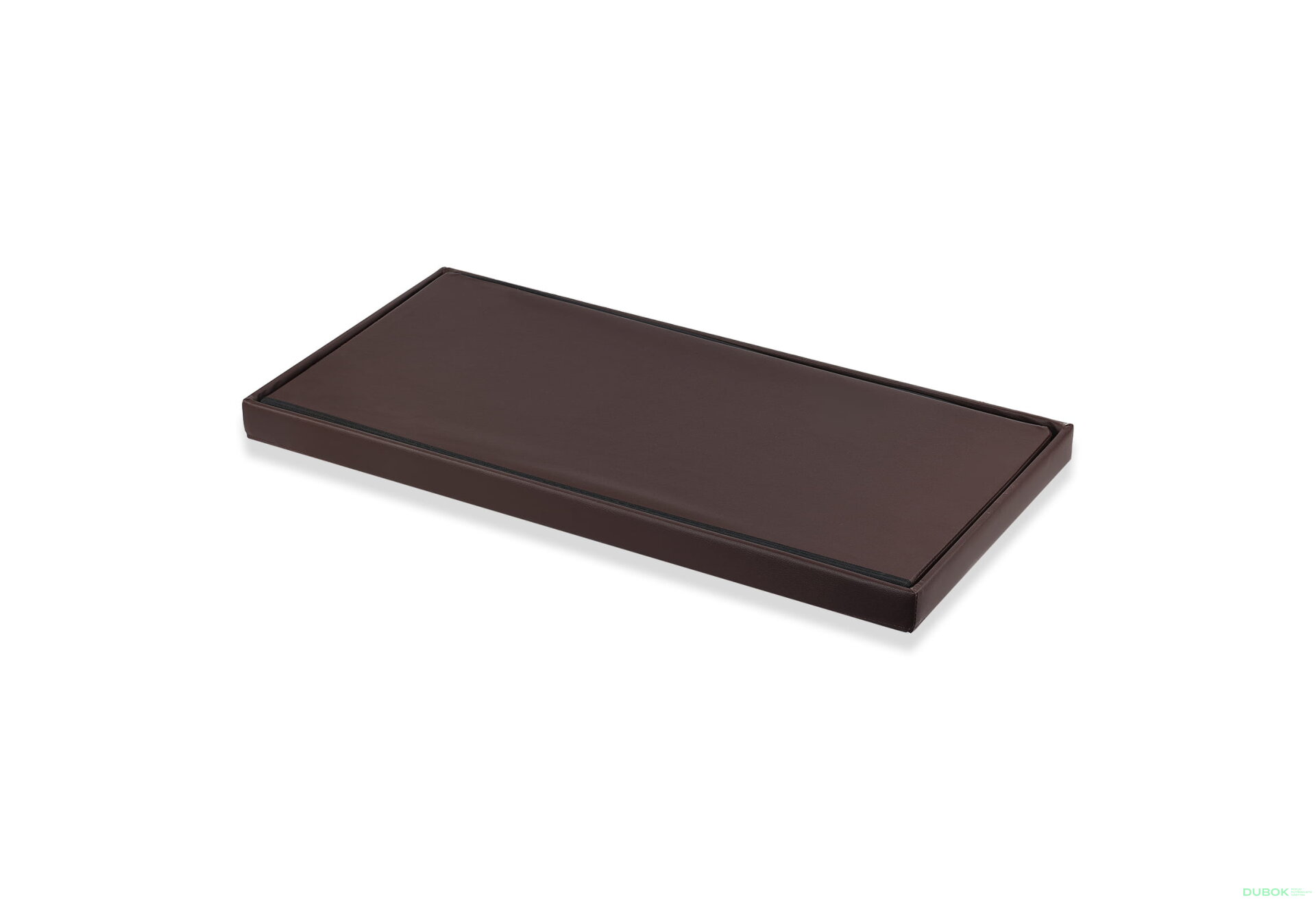 Obrázek 3 - Puf skládací XXL s knoflíky - 80x40x40 cm ekokůže hnědá