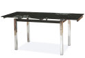 Obrázek 1 - Stůl GD-017 110(170)x74 černý / chrom