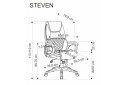 Obrázek 11 - Otočné křeslo Steven černý / popel