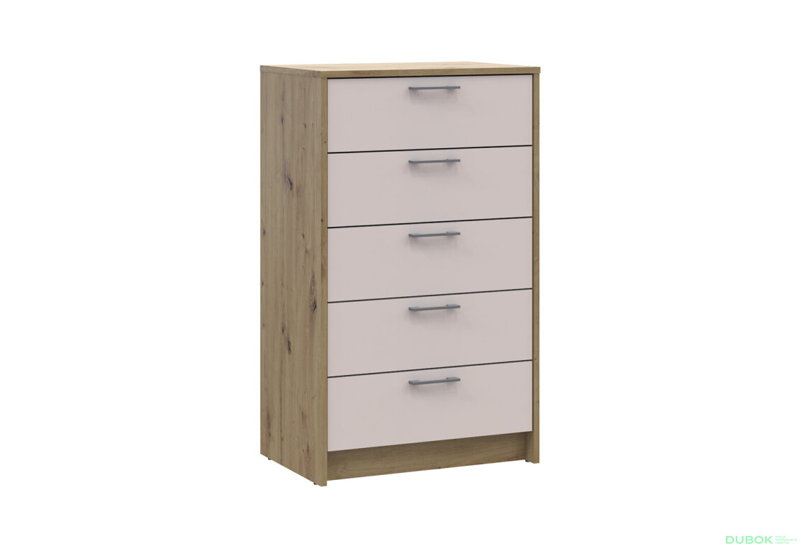 Obrázek 3 - Komoda Rondi 5 zásuvek 60х40х100 dub artisan / kašmír