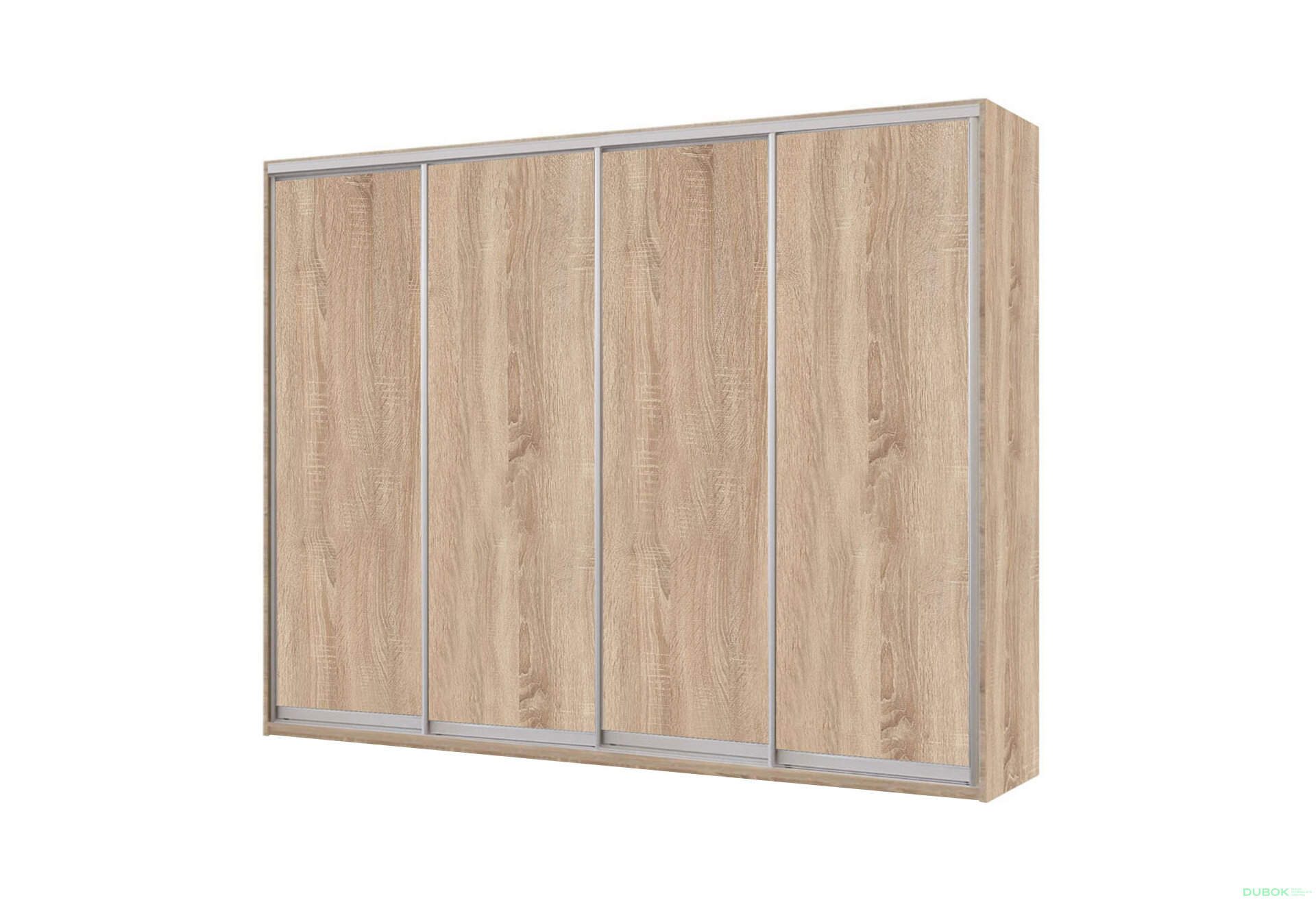 Obrázek 1 - Skříň 4D 2500x2400x600, 4 DTD, Světlý dub sonoma