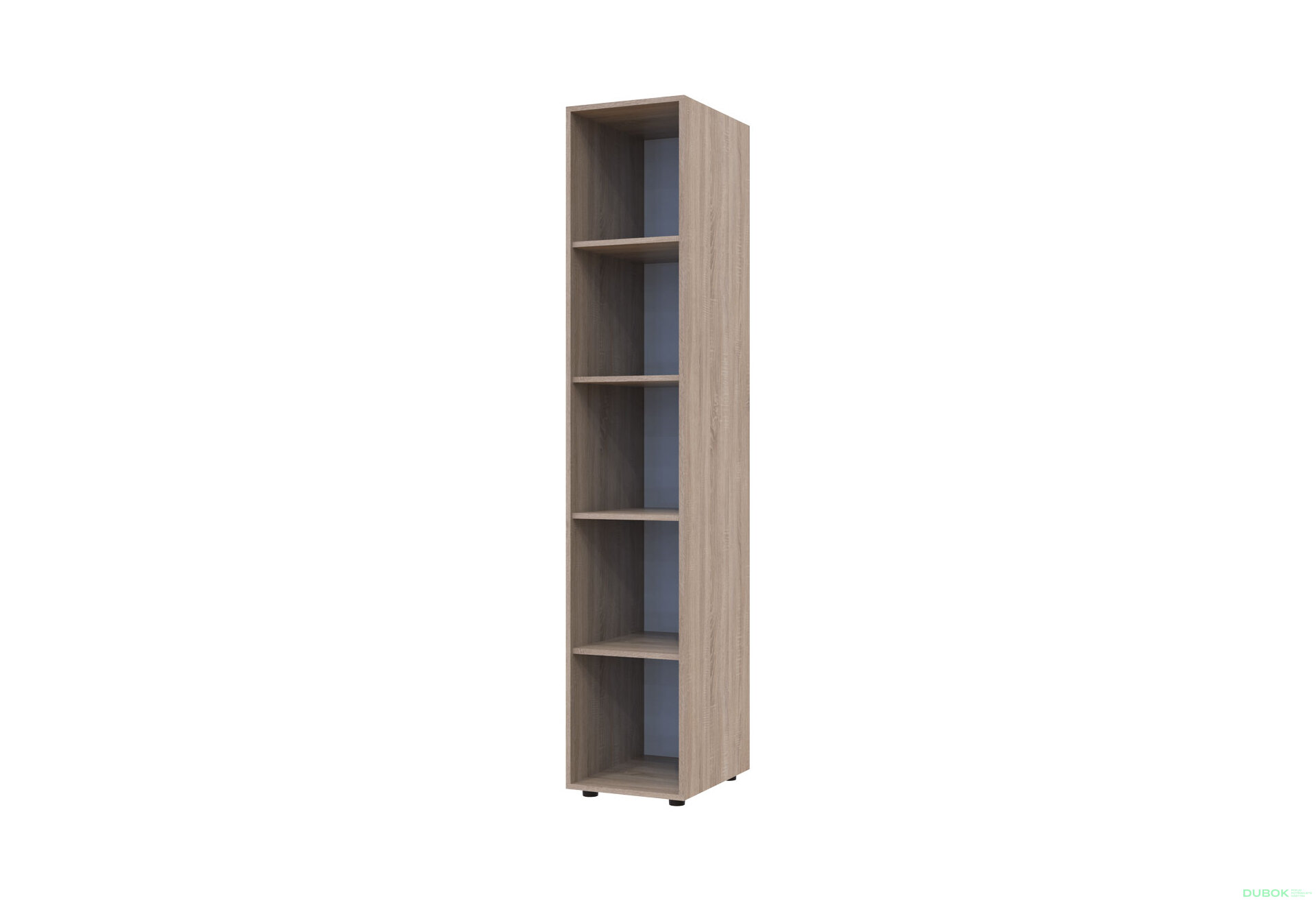 Obrázek 6681 - Skříň čtyřdveřová se 2 regály Gelar 231.4 cm Dub sonoma