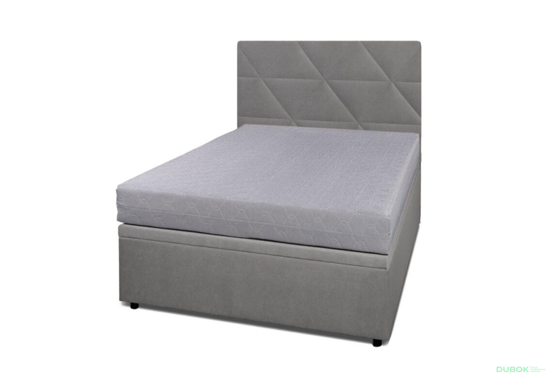 Obrázek 3 - Postel Fro Caro 120x200 s roštem, úložným prostorem Mono 246, šedá