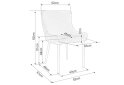 Obrázek 4 - Židle Colin B Velvet šedý Bluvel 14, matná černá kov