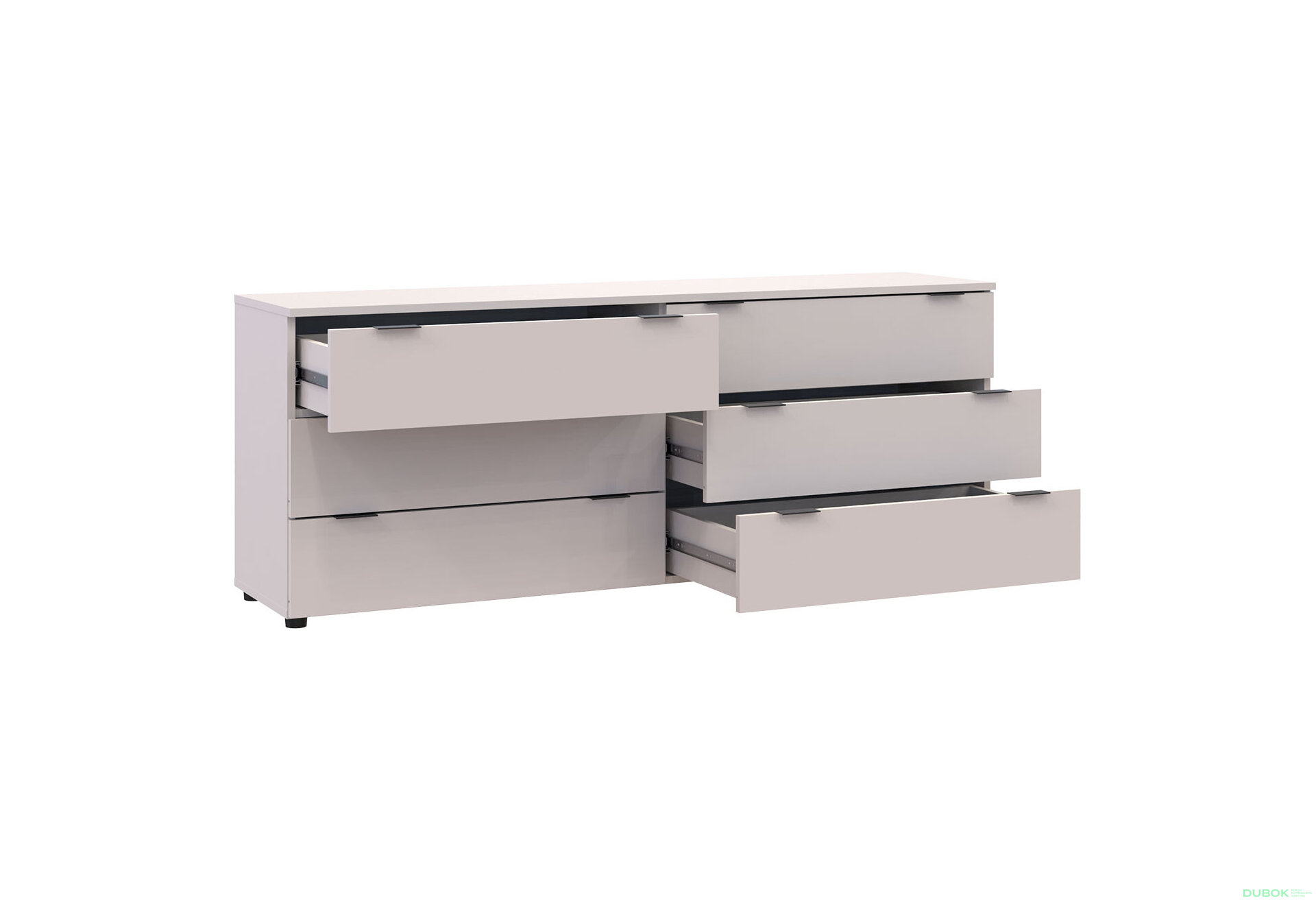Obrázek 5 - Komoda Ron 9 s 6 zásuvkami 160х38х62 kašmír