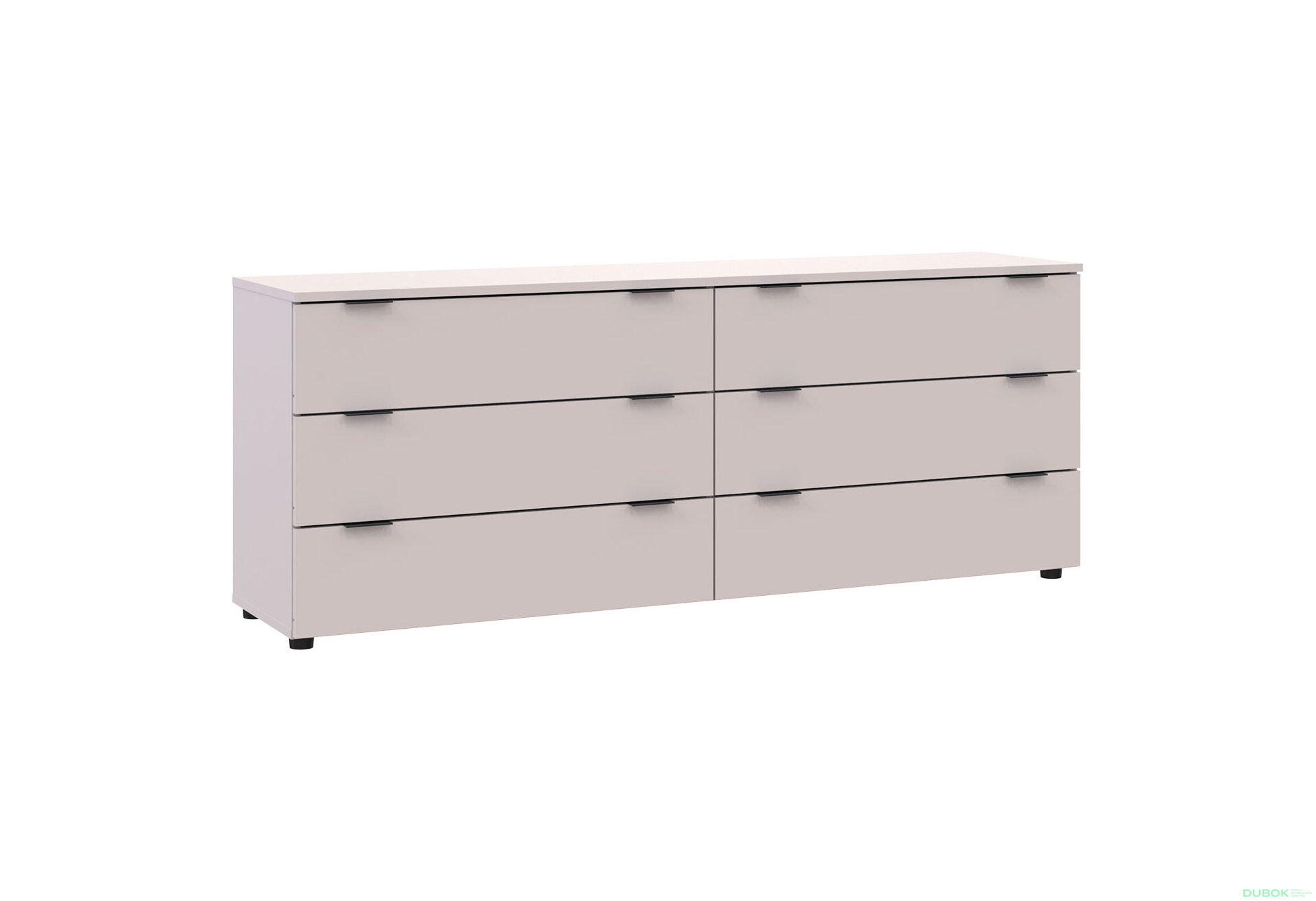 Obrázek 4 - Komoda Ron 9 s 6 zásuvkami 160х38х62 kašmír