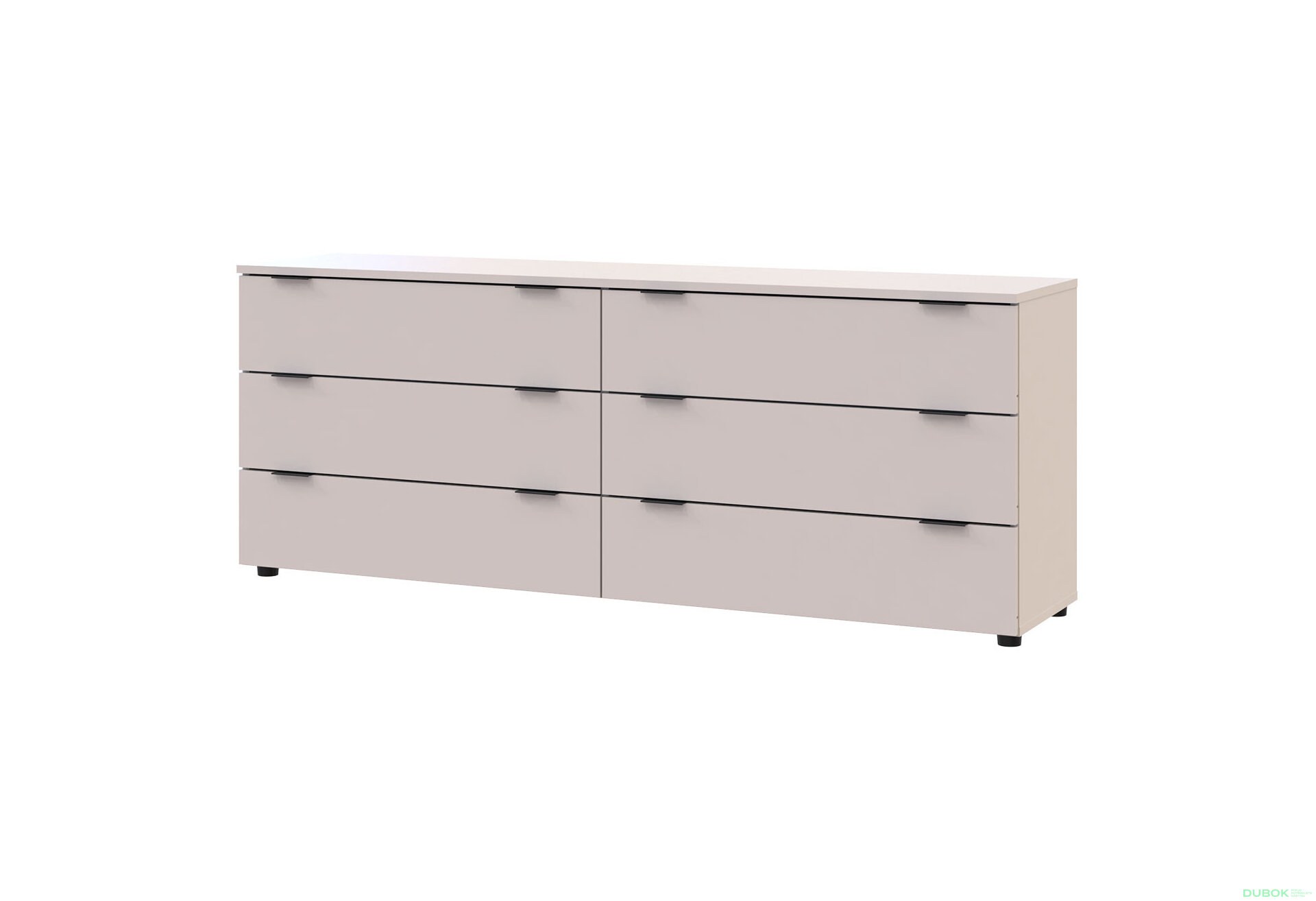 Obrázek 1 - Komoda Ron 9 s 6 zásuvkami 160х38х62 kašmír