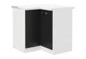 Obrázek 1 - 89x89 DN 1F BB Omega bílý / černý, pracovní deska bílá