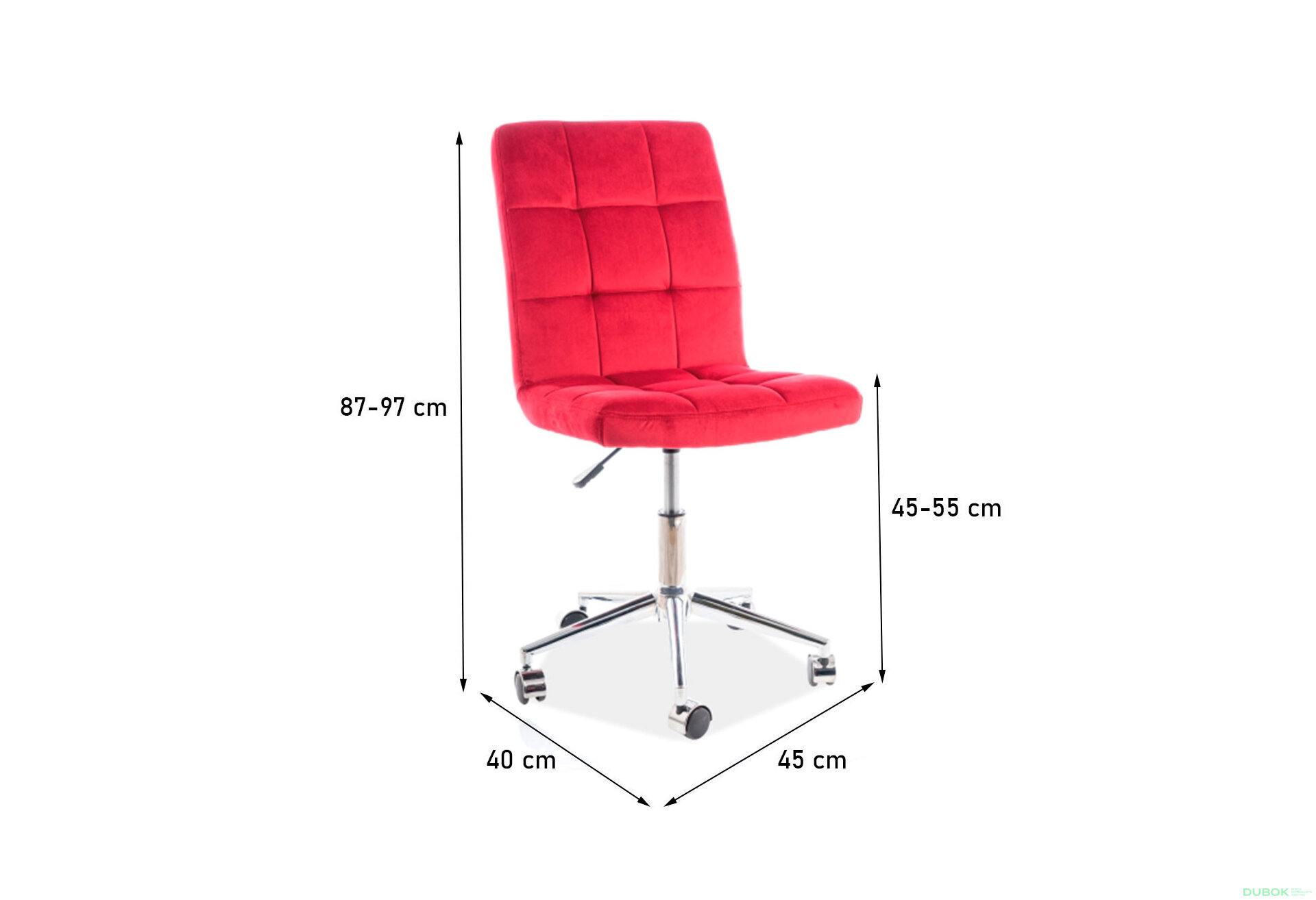 Obrázek 3 - Otočné křeslo Q-020 Velvet, kaštanový Bluvel 59