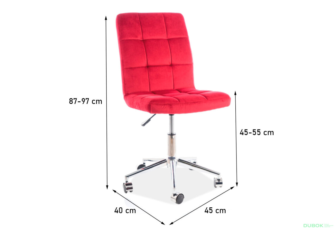 Obrázek 3 - Otočné křeslo Q-020 Velvet, kaštanový Bluvel 59