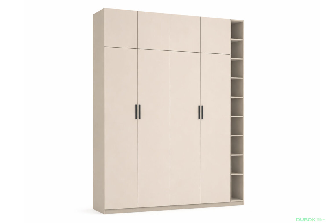 Šatní skříň IMD 5 Sam L 2300x2520x470 dub apalačský / nymphea alba