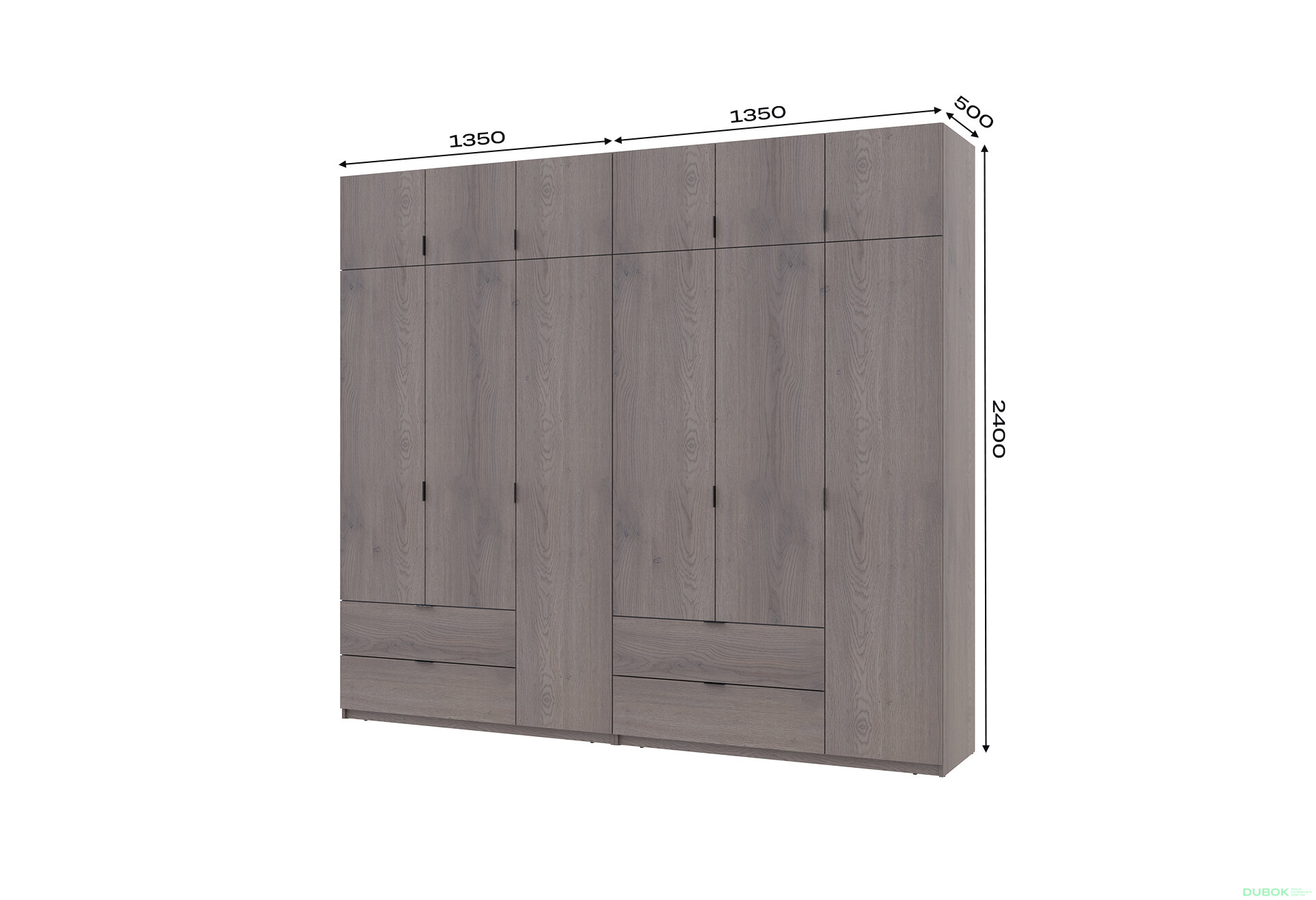 Obrázek 7 - Skříň Lukas 3+3 DT 270 cannolo