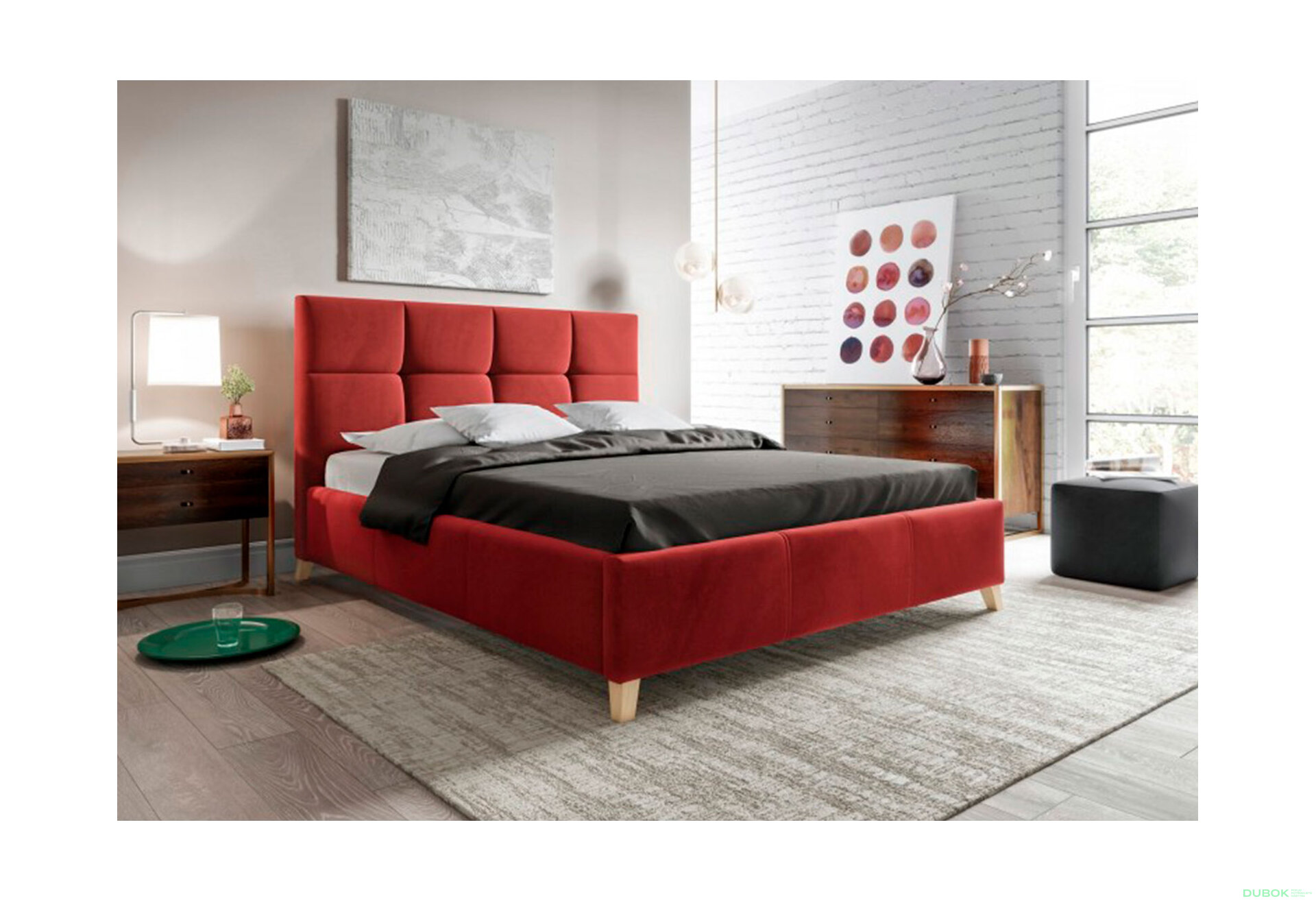 Obrázek 3 - Postel Sara 180x200 Matt Velvet 59 Davis Buk E10