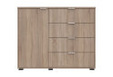 Obrázek 2 - Komoda s dvířky a 4 zásuvkami GC1 100 cm Gelar Dub sonoma