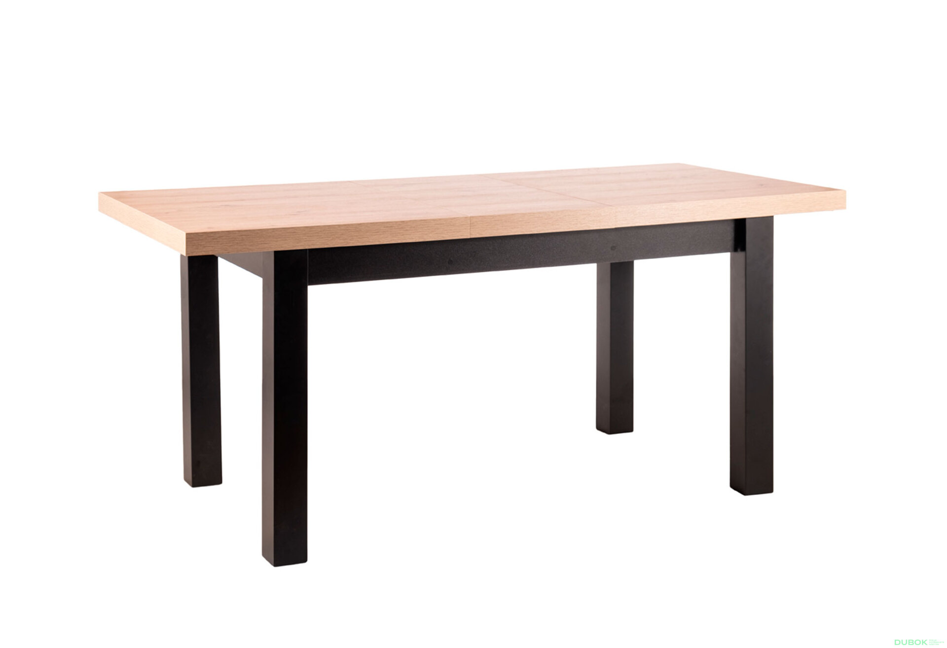 Obrázek 2 - Stůl Presto 140(140+39+39)x80 dub artisan / černý