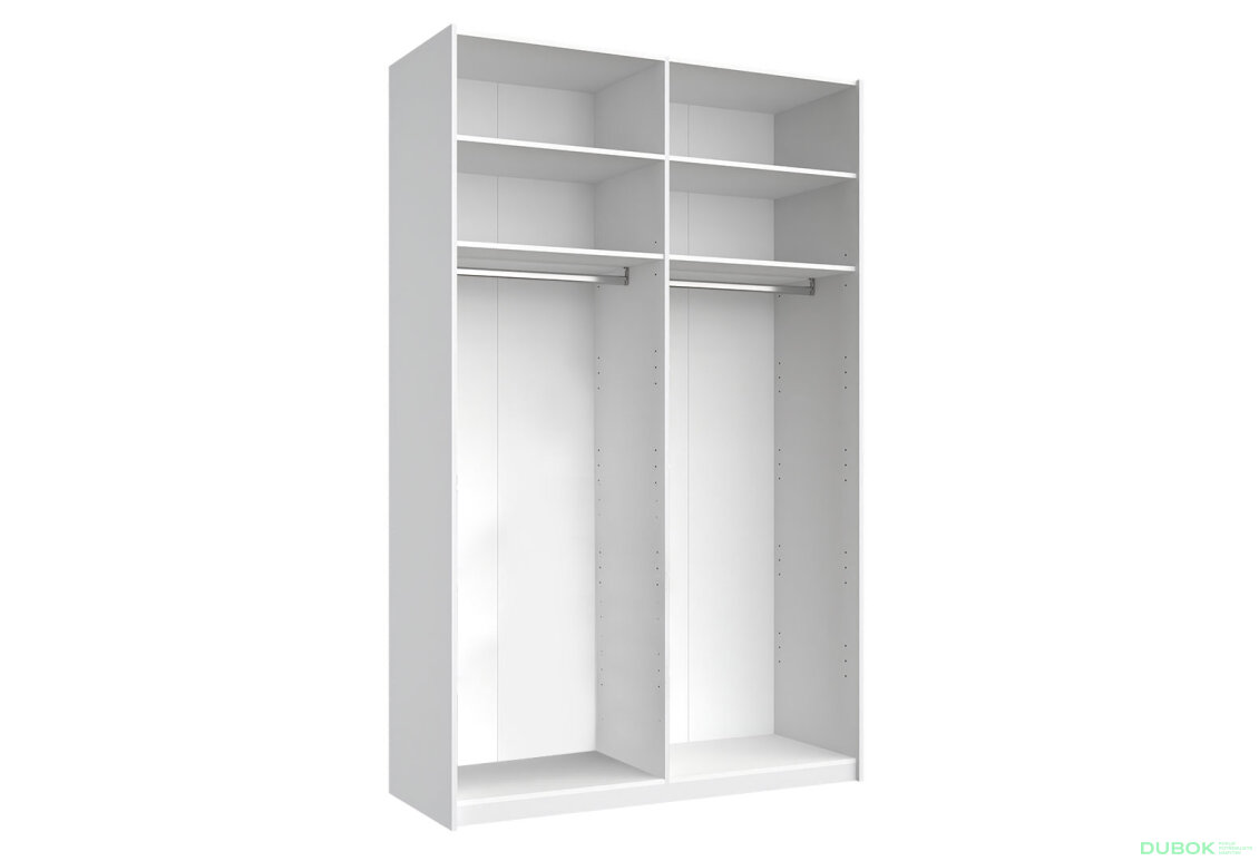 Obrázek 3 - Skříň s posuvnými dveřmi 1,5x2,4 m (Dveře Lesklá Bílá), série N Family