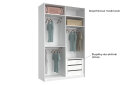 Obrázek 6 - Skříň s posuvnými dveřmi 1,5x2,4 m (Dveře Lesklá Bílá), série N Family