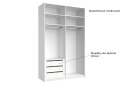 Obrázek 9 - Skříň s posuvnými dveřmi 1,5x2,4 m (Dveře Lesklá Bílá), série N Family