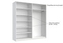 Obrázek 8 - Skříň s posuvnými dveřmi 2,0x2,1m (Dveře Lesklé Bílé), série N Family