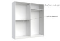 Obrázek 10 - Skříň s posuvnými dveřmi 2.0x2.1m (Dveře Lesklá Bílá/Zrcadlo), série N Family