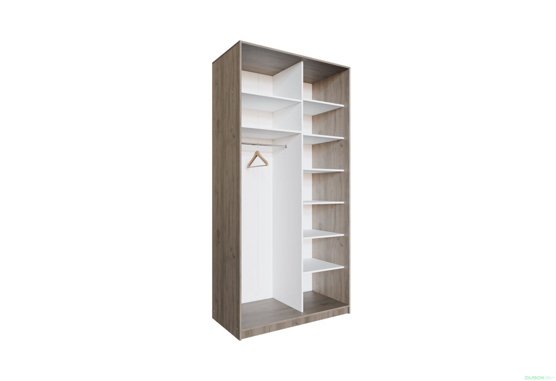 Obrázek 1 - Korpus 1200x600x2400 Dub kraft šedý Vystavený kus