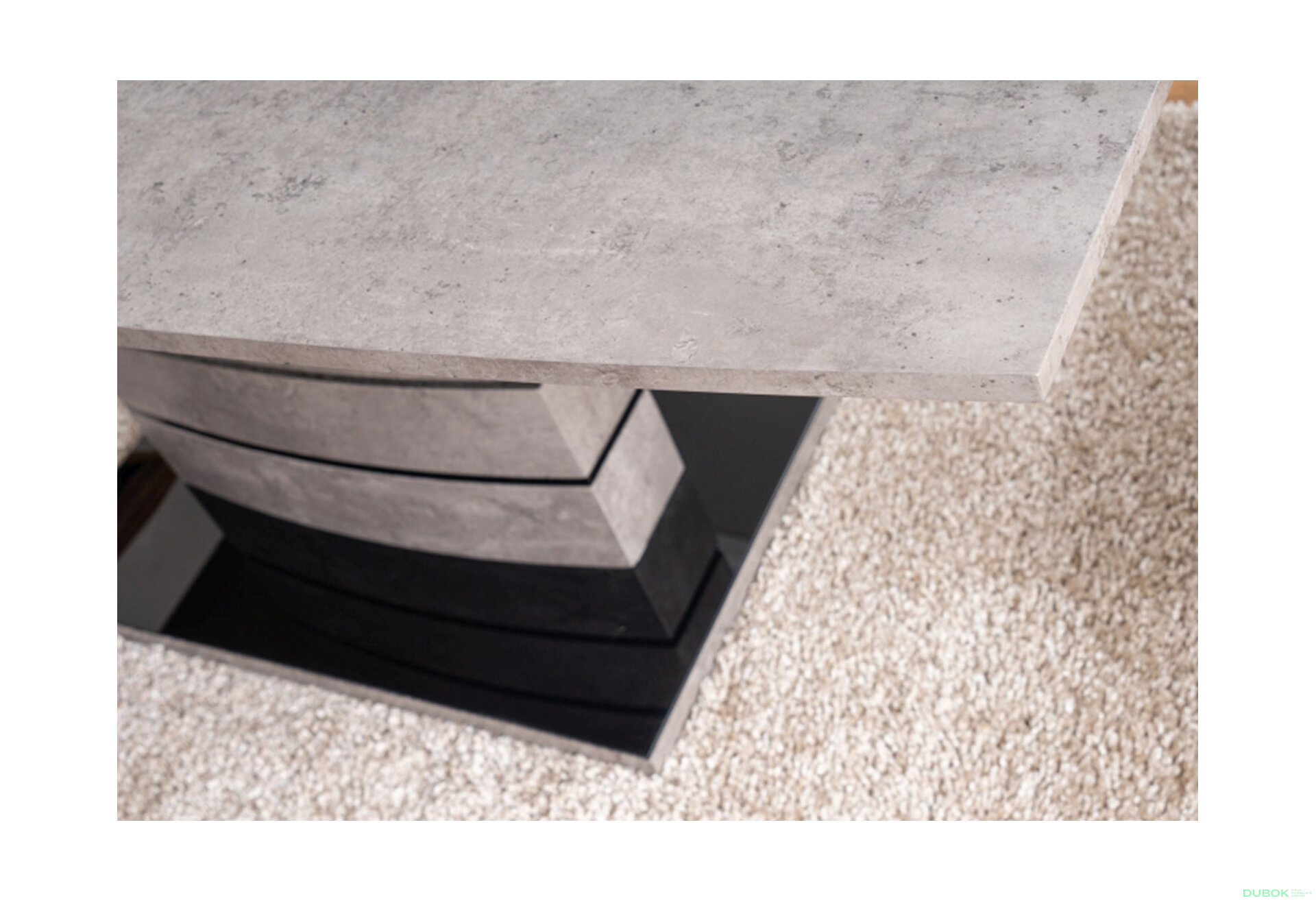 Obrázek 4 - Stůl Leonardo 140(180)x80 betonový efekt