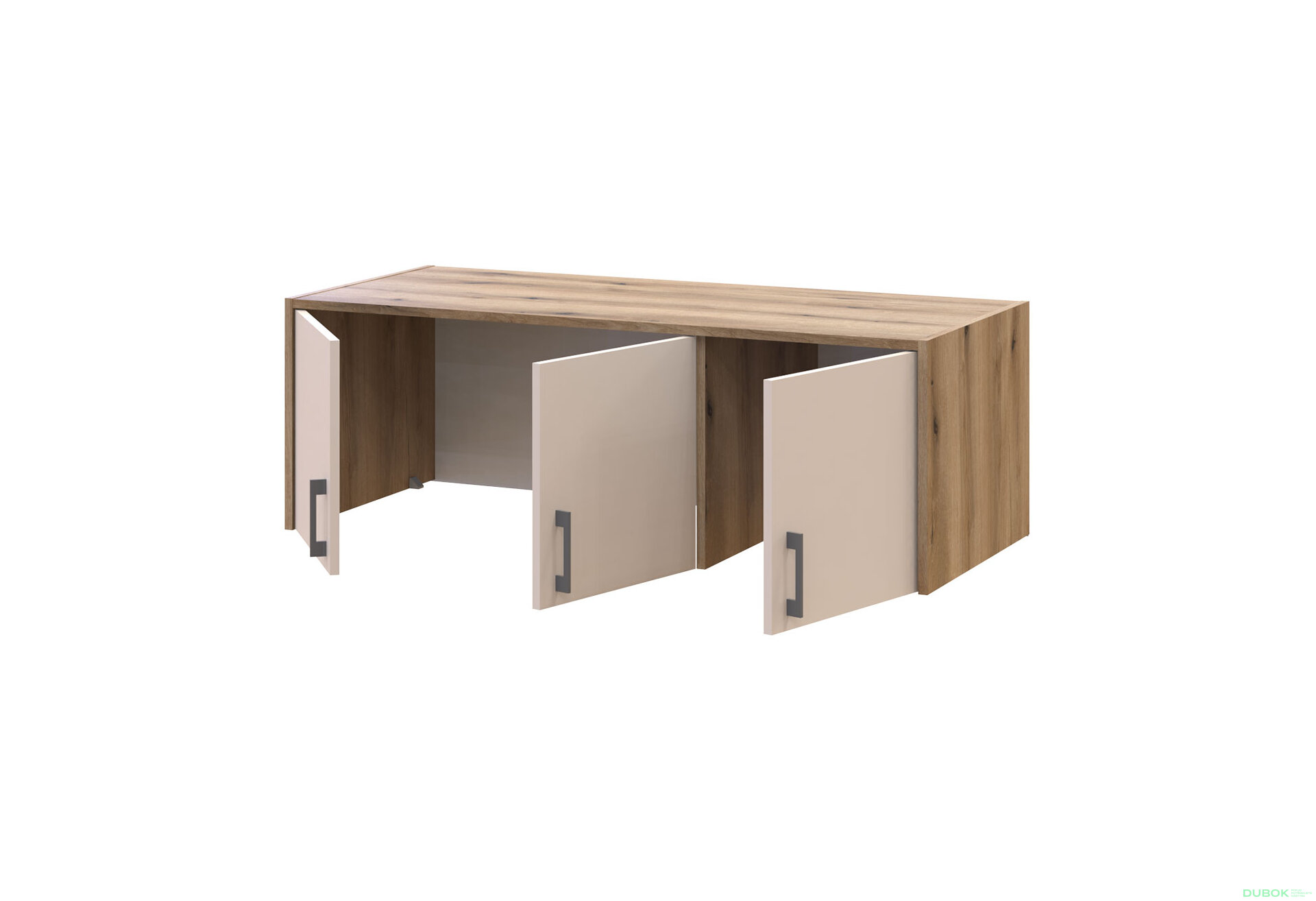Obrázek 5 - Nástavba Rondi 3 dřevotříska 121x52x41 dub artisan / kašmír