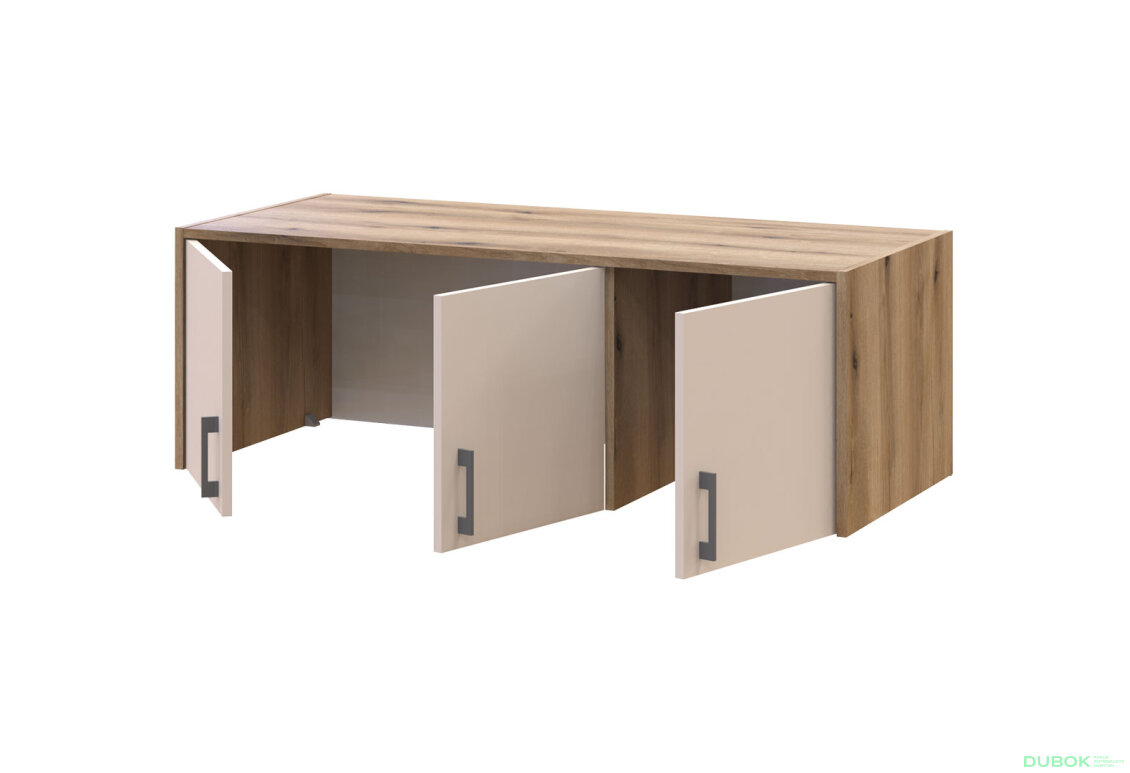 Obrázek 5 - Nástavba Rondi 3 dřevotříska 121x52x41 dub artisan / kašmír