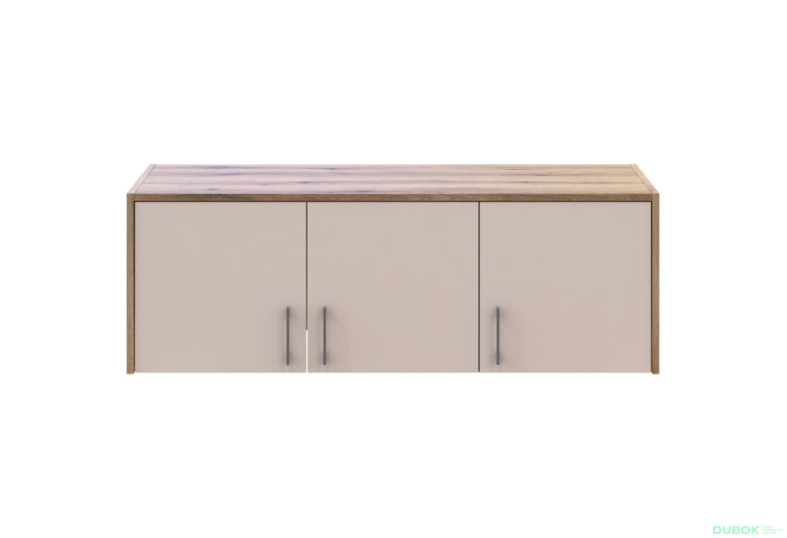 Obrázek 2 - Nástavba Rondi 3 dřevotříska 121x52x41 dub artisan / kašmír