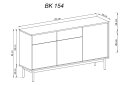 Obrázek 2 - Komoda BK154 jackson hickory / grafit Basic