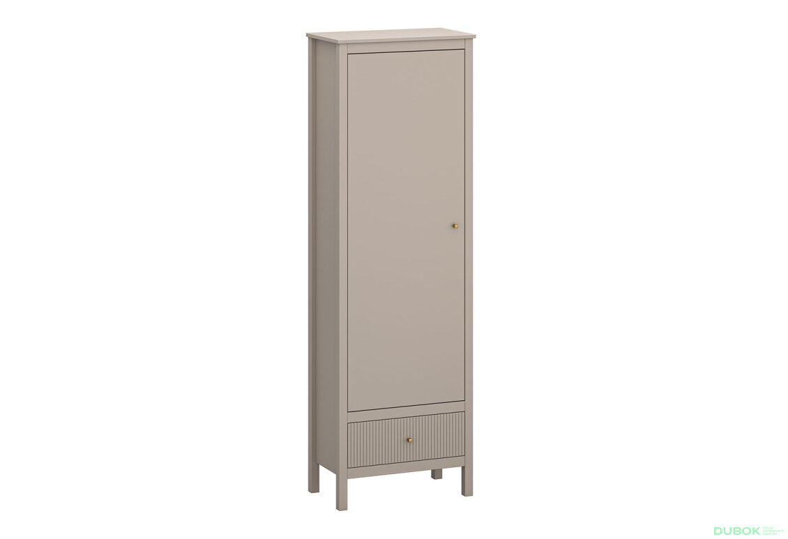 Obrázek 2 - Regál 1d1s (R) taupe Kleo