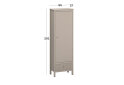 Obrázek 5 - Regál 1d1s (R) taupe Kleo