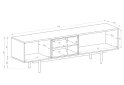 Obrázek 2 - TV stolek IRTV175 šedá / jackson hickory Inox