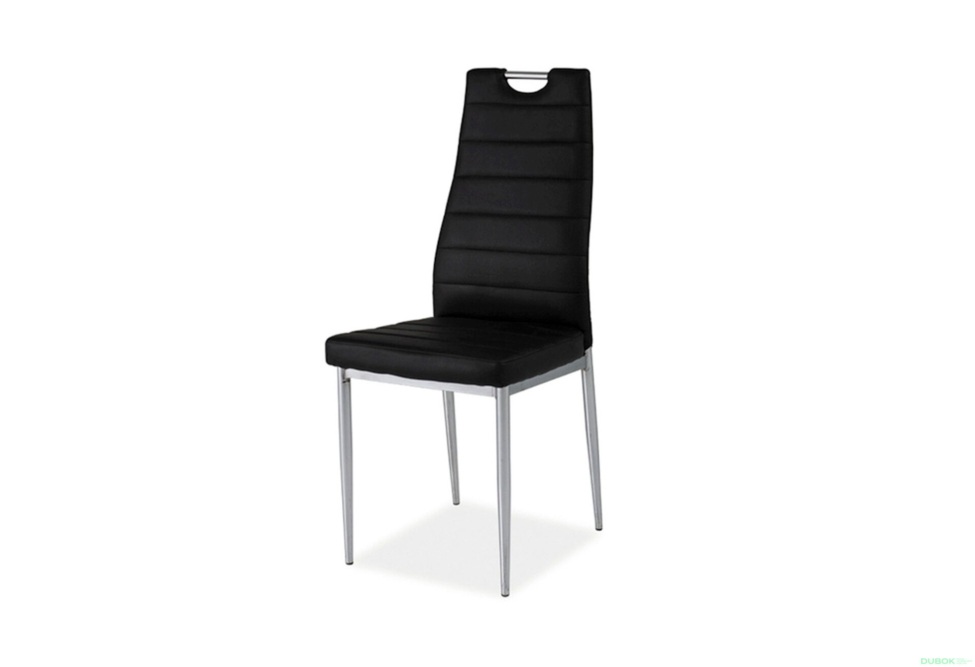 Obrázek 1 - Židle H-260 Chrom, černá ekokůže