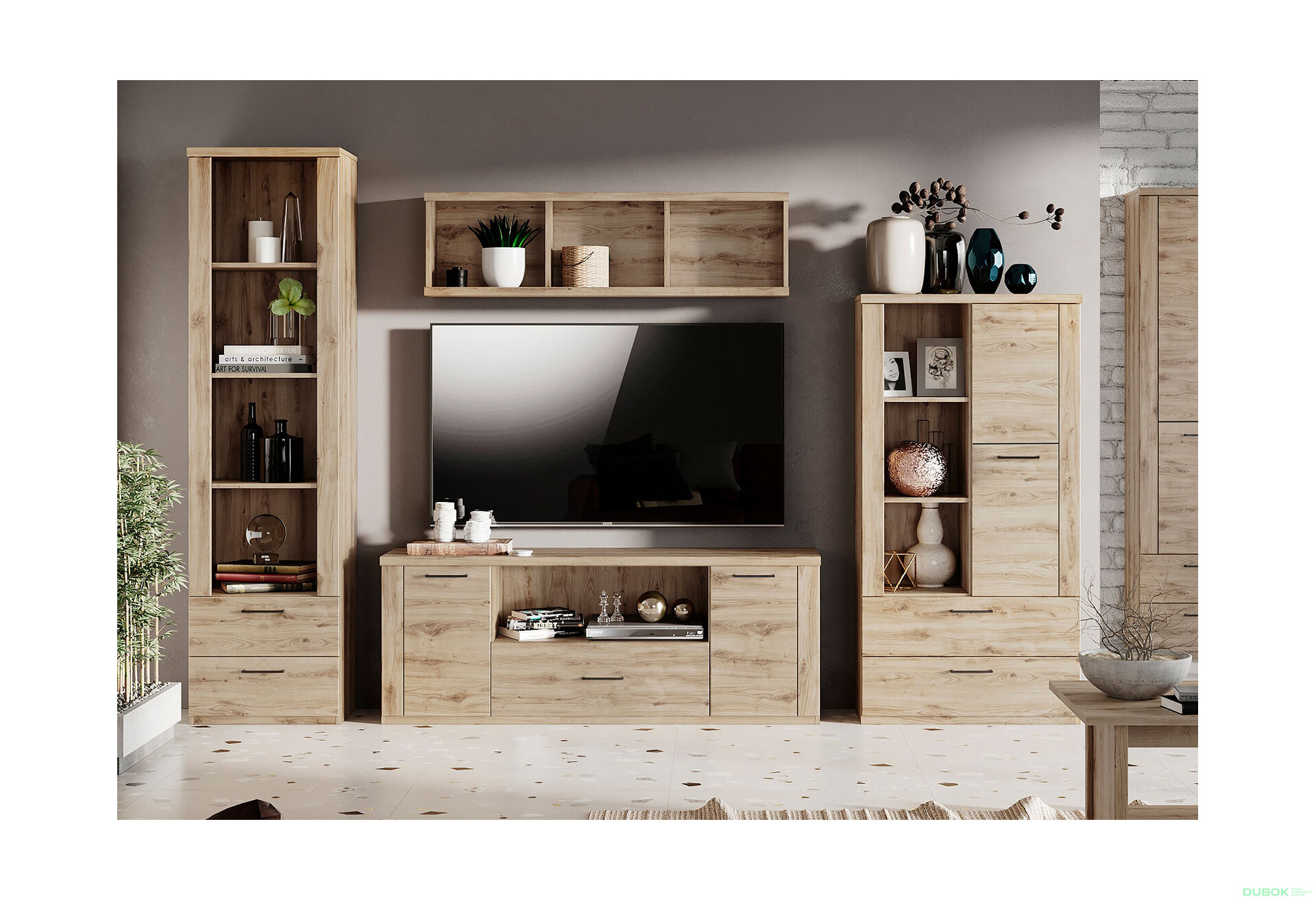 Obrázek 1 - Obývací sestava 2.7 m dub navarra Doorset