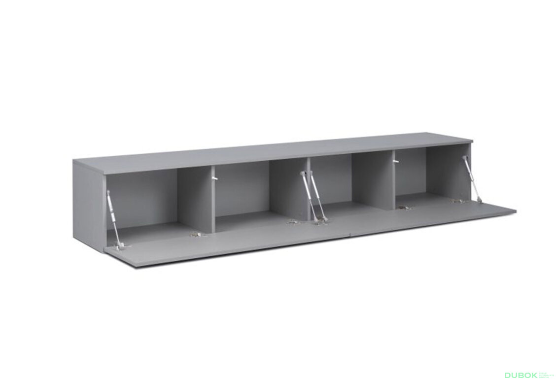 Obrázek 4 - TV stolek 2,1 šedý lávový lesk Legs Box