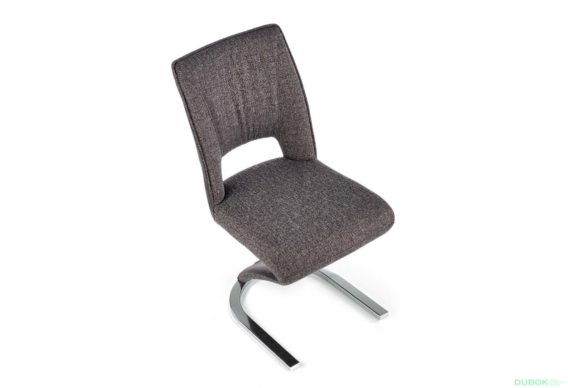 Obrázek 7 - Židle K441 chrom / látka černá, popel