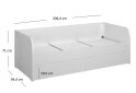 Obrázek 9 - Postel 2s/90x200 s roštem bílá Erden