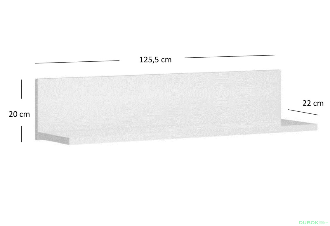 Obrázek 2 - Police 130 bílá Erden
