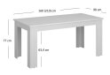 Obrázek 4 - Rozkládací stůl 160/210 bílý Erden