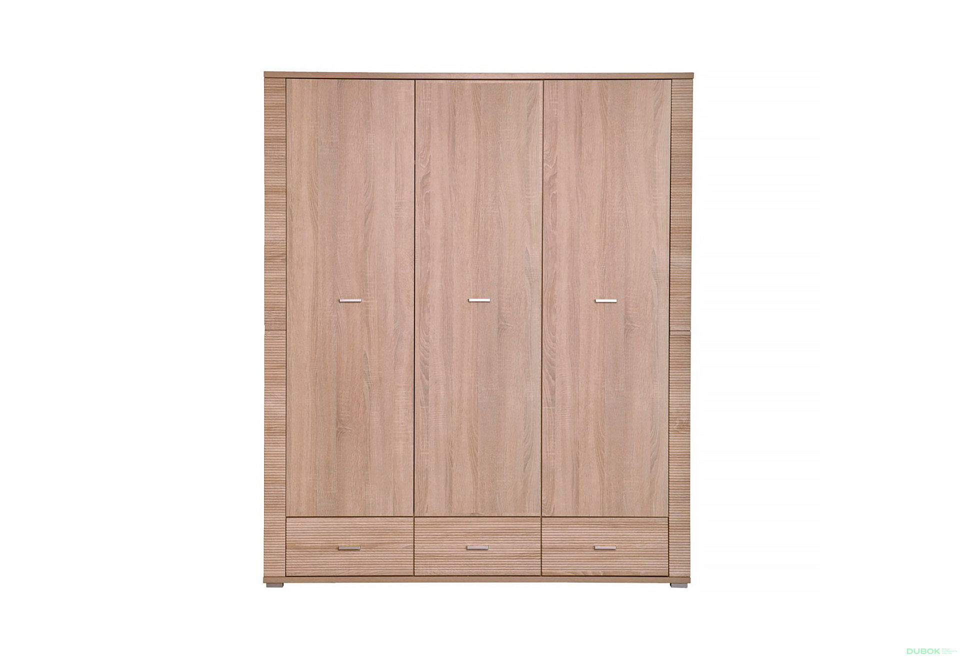 Obrázek 1 - Skříň třídveřová se zásuvkami Gress 160x192x55 cm Dub sonoma