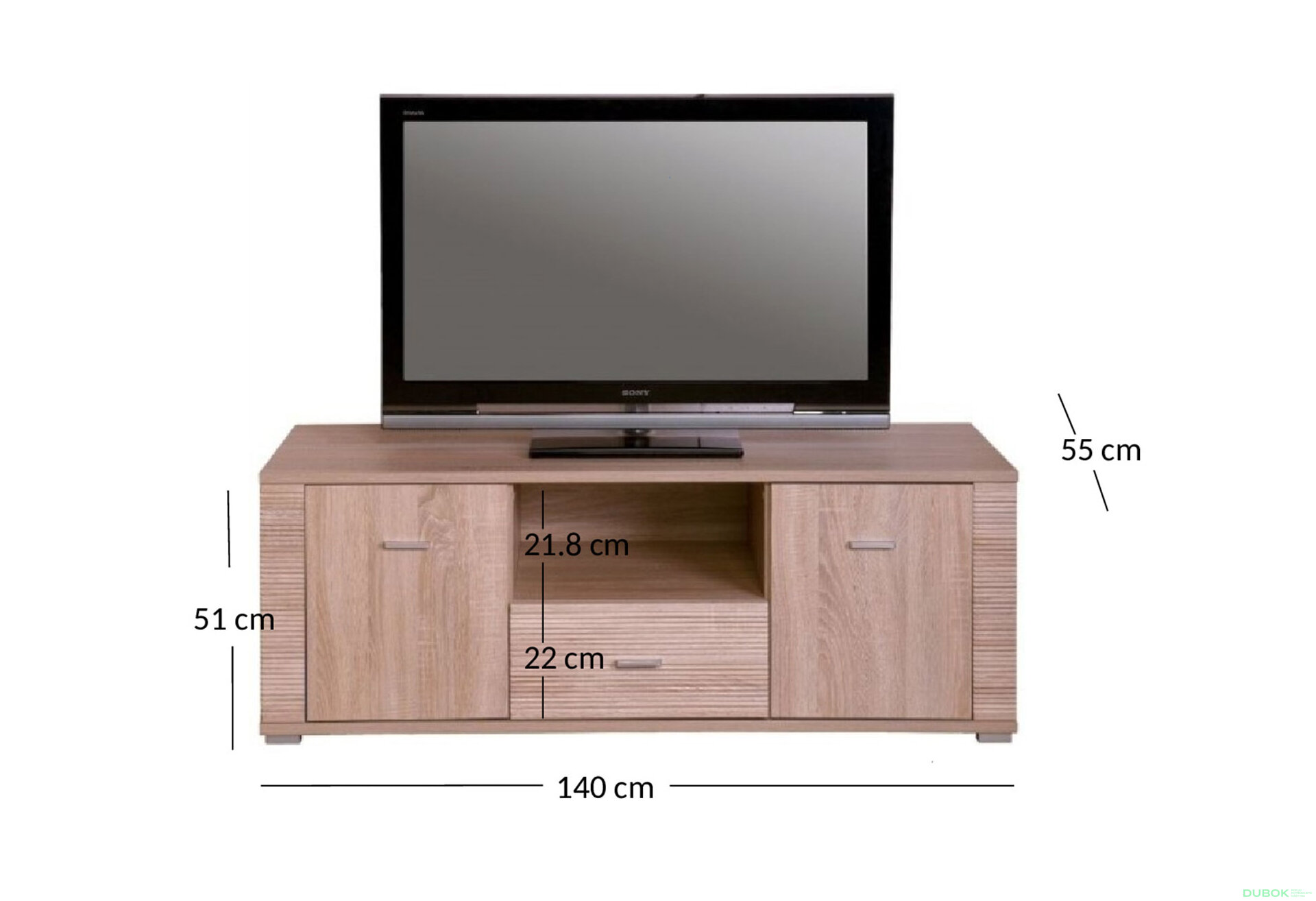 Obrázek 4 - TV stolek 2d1s dub sonoma Gress