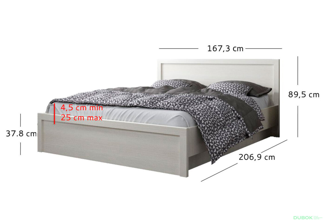 Obrázek 4 - Postel 160x200 s roštem, úložným prostorem bílá Jazz